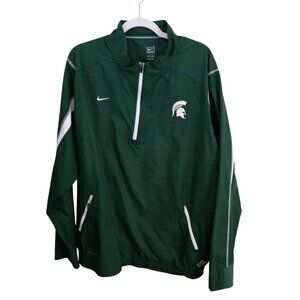 Nike Fitstorm Michigan State Green Windbreaker Jacket Size L